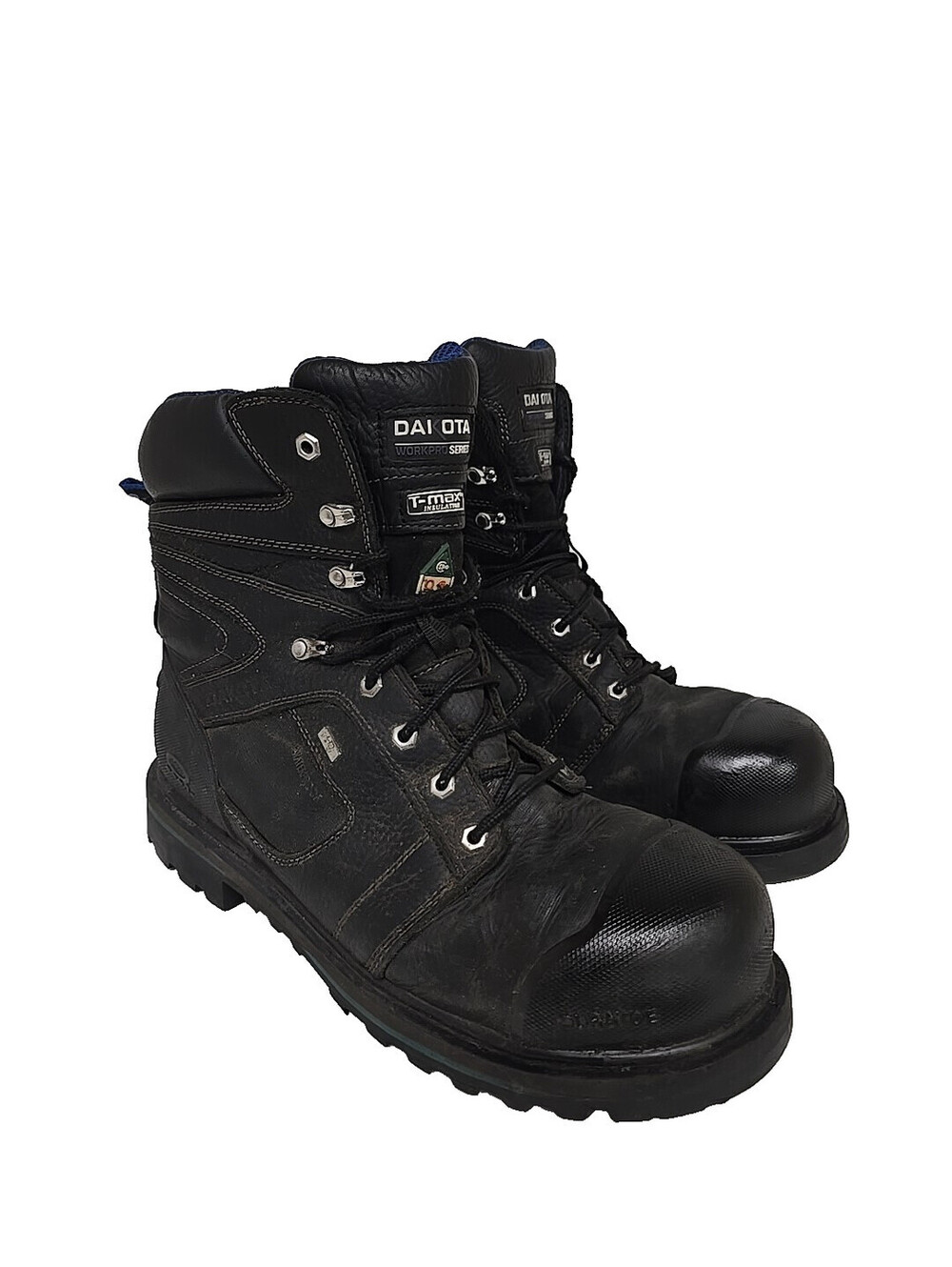 Dakota Men's 8" 557 STCP HD3 Vibram Work Boots Black/Blue Size 13M